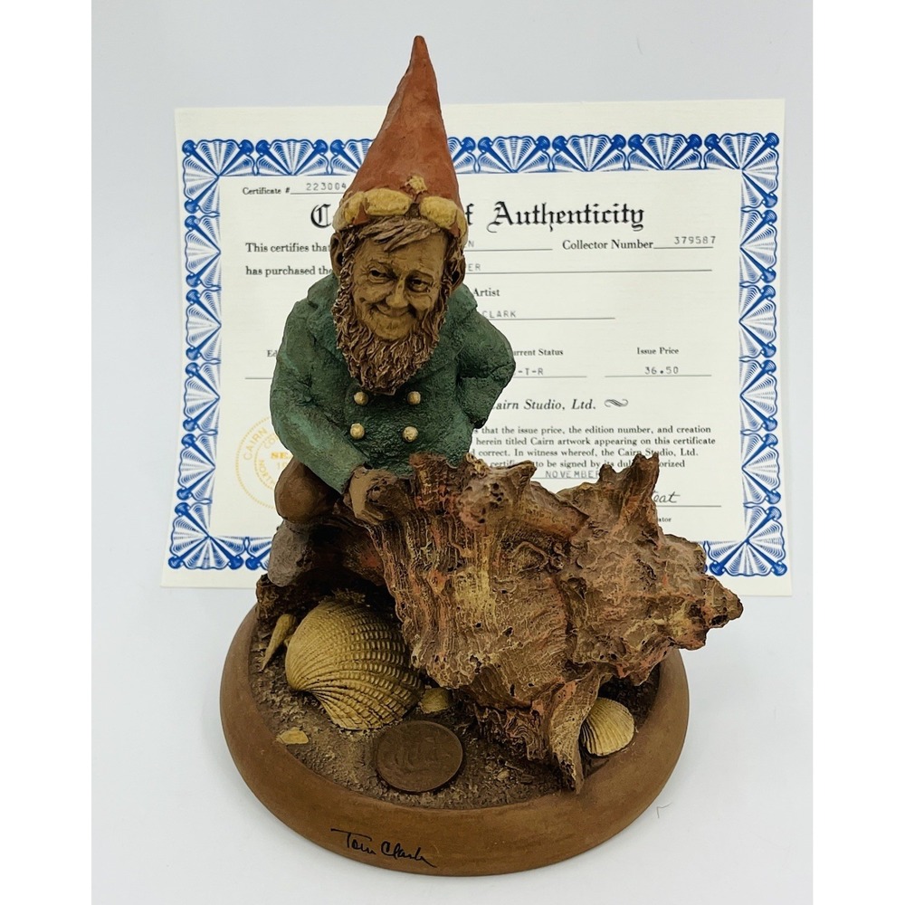 Tom Clark Skipper Gnome Hand Signed Edition 39 COA 1983 Conch Shell Seashell